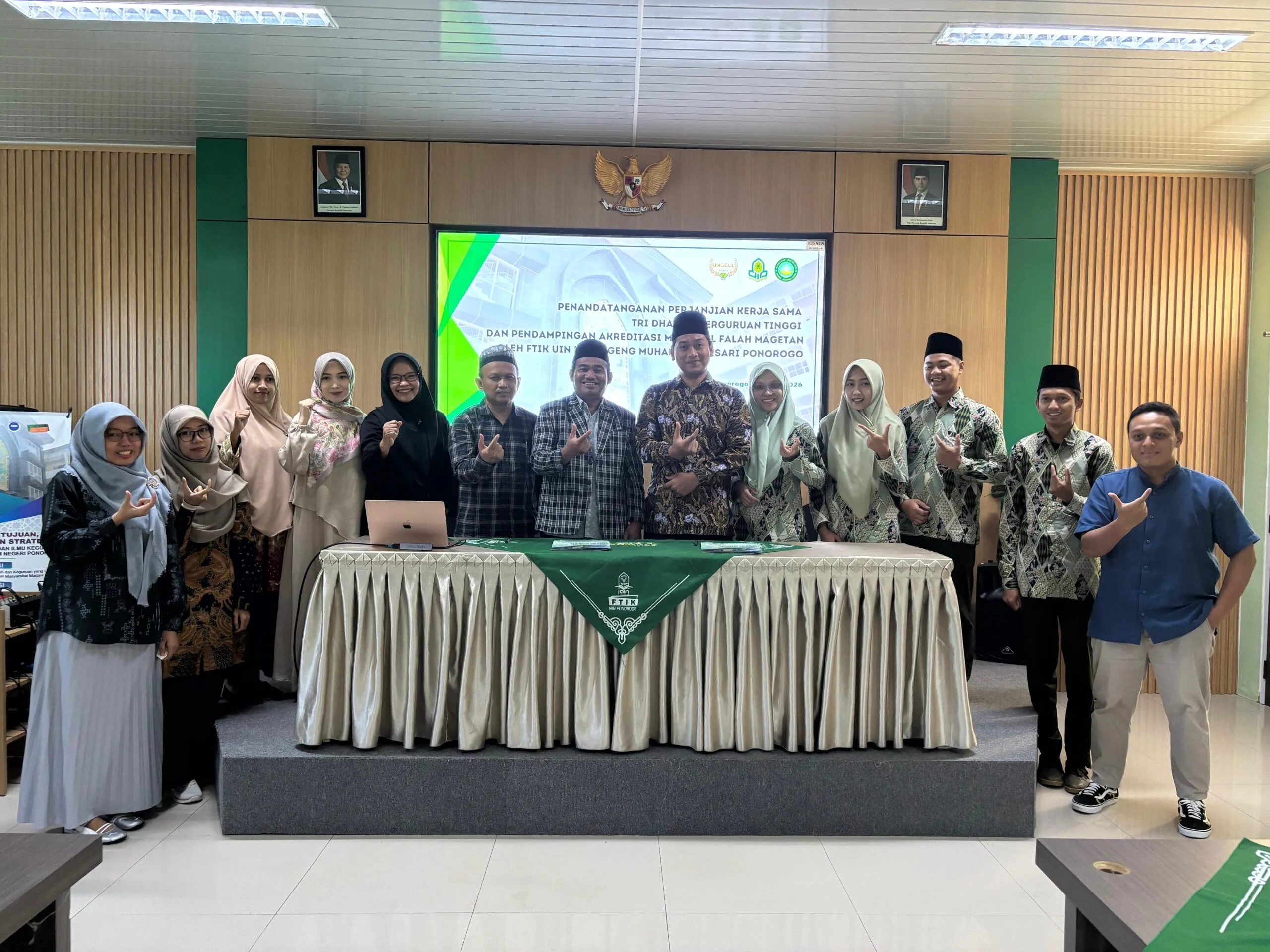Jalin kerja sama Tri dharma dan pendampingan akreditasi dengan FTIK UIN Kiai Ageng Muhammad Besari